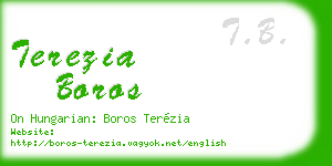 terezia boros business card